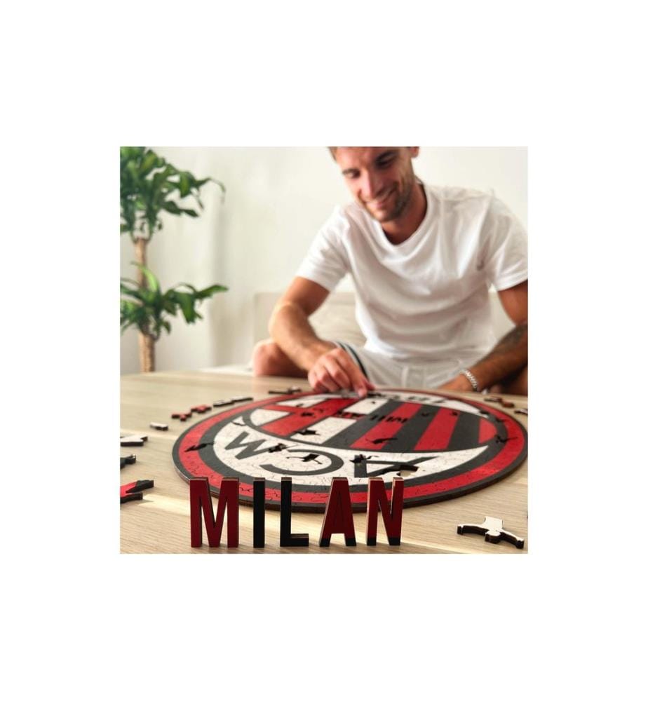 Iconic Puzzle Holz-Puzzle AC Milan – Logo