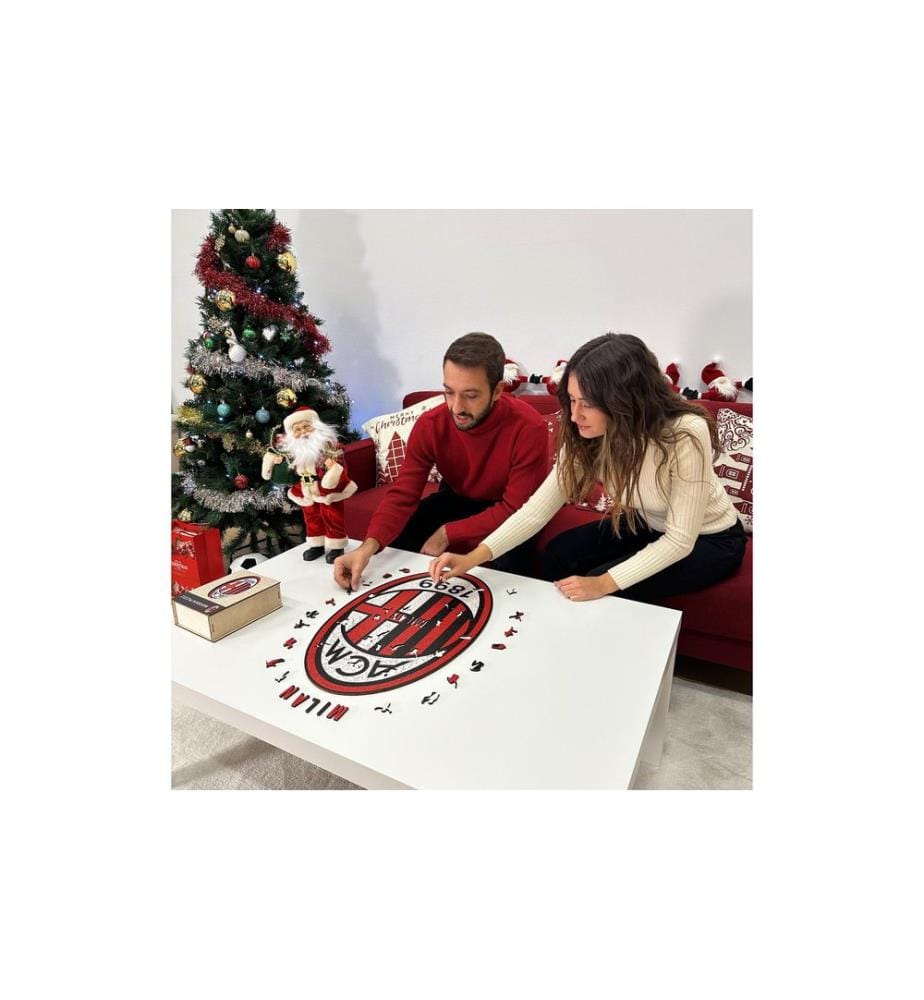 Iconic Puzzle Holz-Puzzle AC Milan – Logo