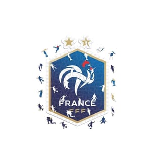 Iconic Puzzle FFF FR Fussball Nationalmannschaft – Logo