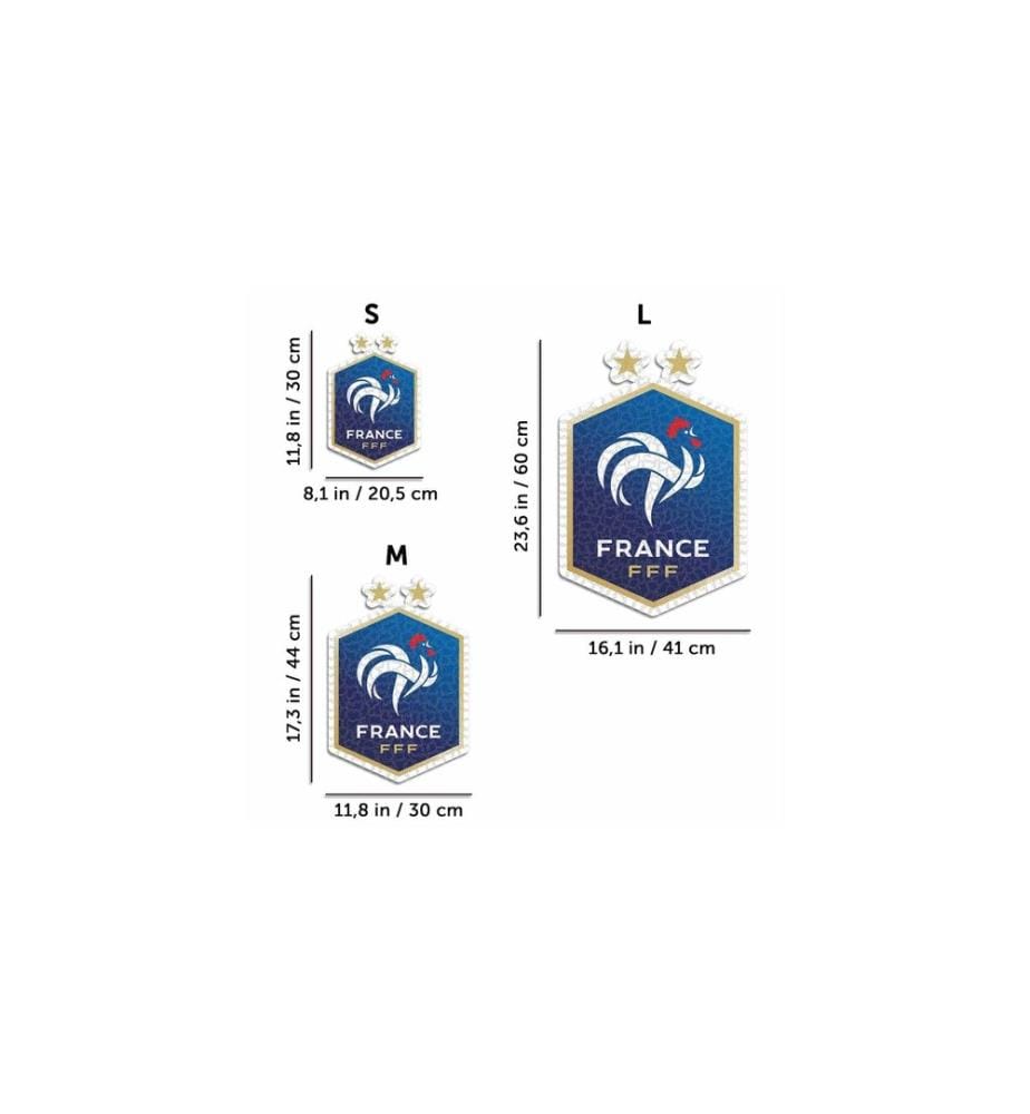Iconic Puzzle FFF FR Fussball Nationalmannschaft – Logo