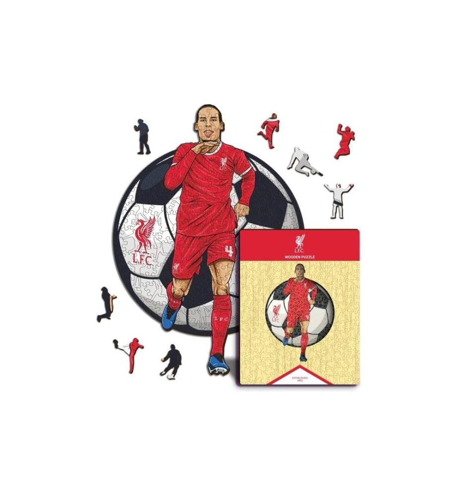 Iconic Puzzle en bois Virgil Van Dijk S, 150 pièces