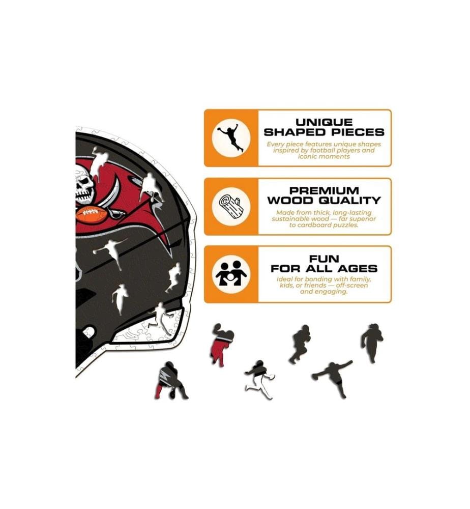 Iconic Puzzle Holz-Puzzle NFL – Tampa Bay Buccaneers S, 150 Teile