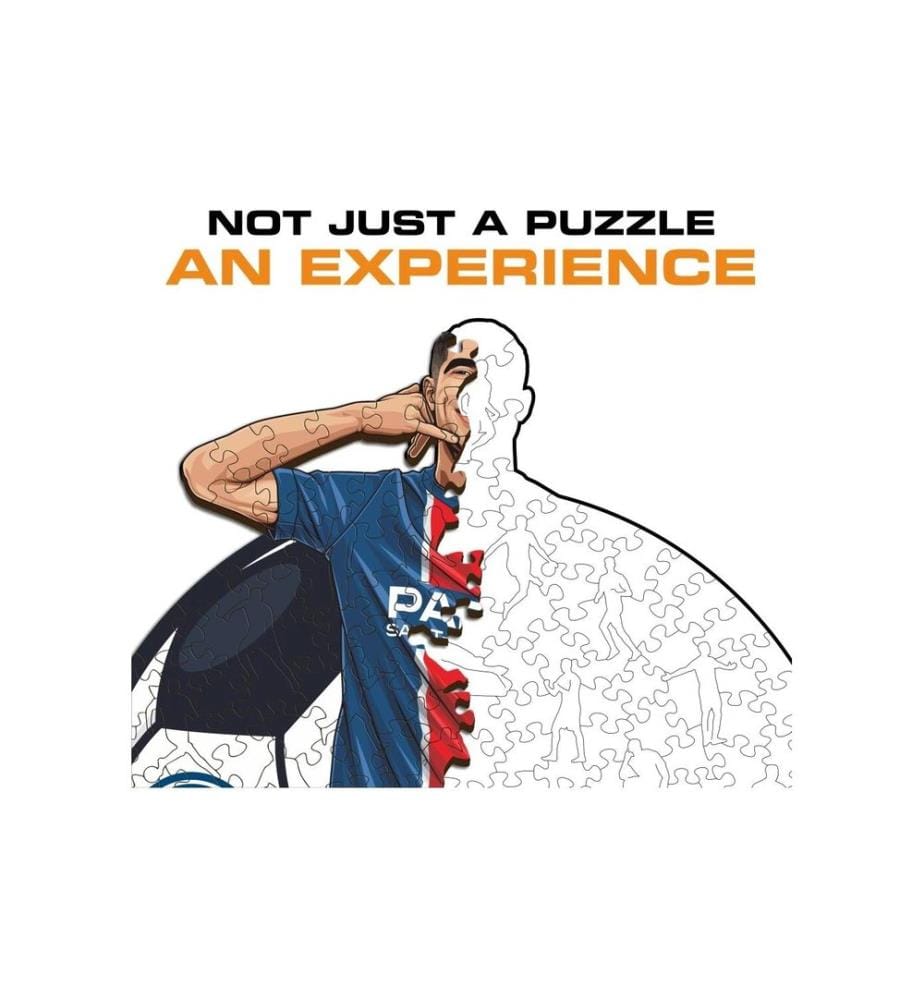 Iconic puzzle en bois Achraf Hakimi – PSG S, 150 pièces