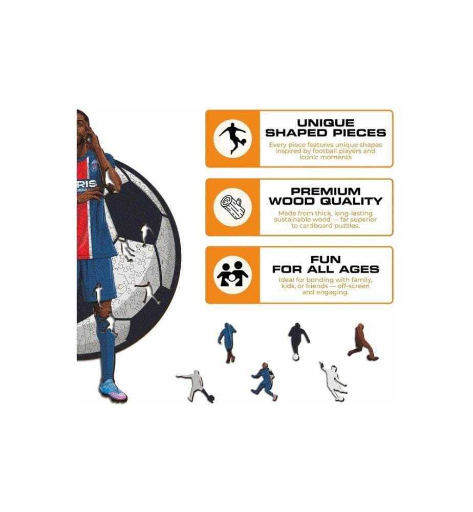 Iconic Puzzle Holz-Puzzle Ousmane Dembele – PSG S, 150 Teile
