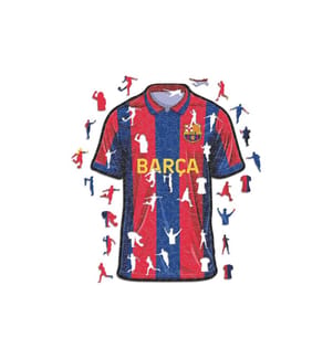 Iconic Puzzle Holz-Puzzle FC Barcelona – Trikot
