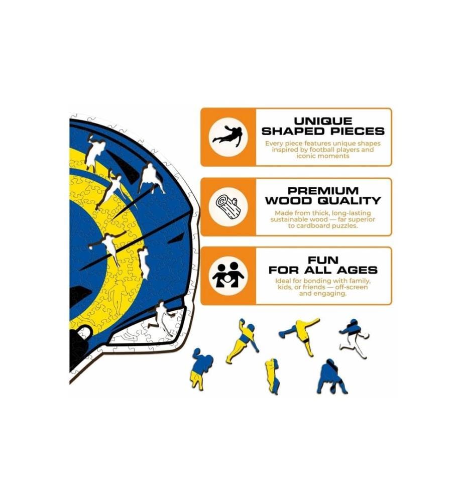 Iconic Puzzle Puzzle en bois NFL – Los Angeles Rams S, 150 pièces