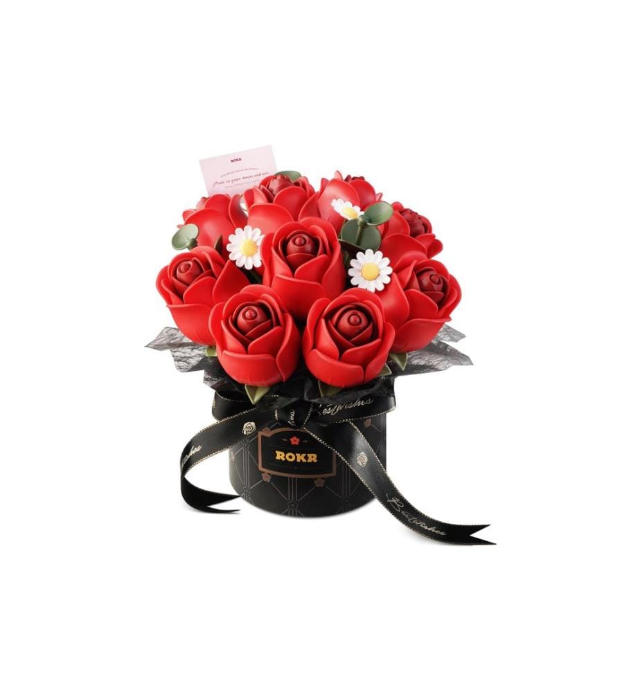 Rolife Bausatz Red Rose Bouquet 3D-Holzpuzzle