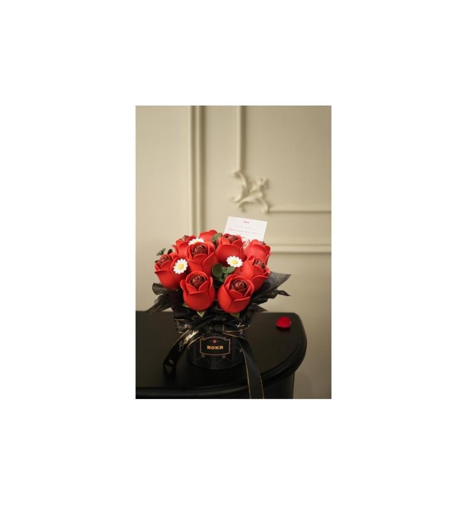Rolife Bausatz Red Rose Bouquet 3D-Holzpuzzle