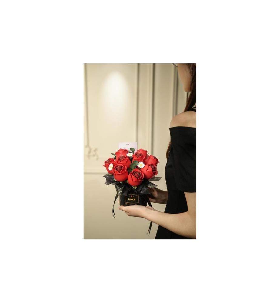 Rolife Bausatz Red Rose Bouquet 3D-Holzpuzzle