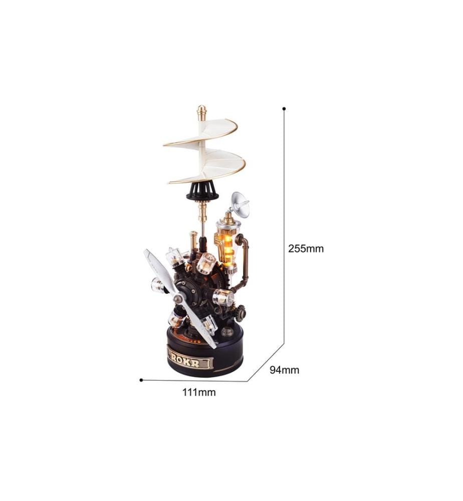 Rolife Bausatz Da Vinci Helicopter Mechanisches 3D-Puzzle