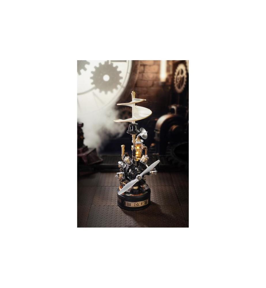 Rolife Bausatz Da Vinci Helicopter Mechanisches 3D-Puzzle