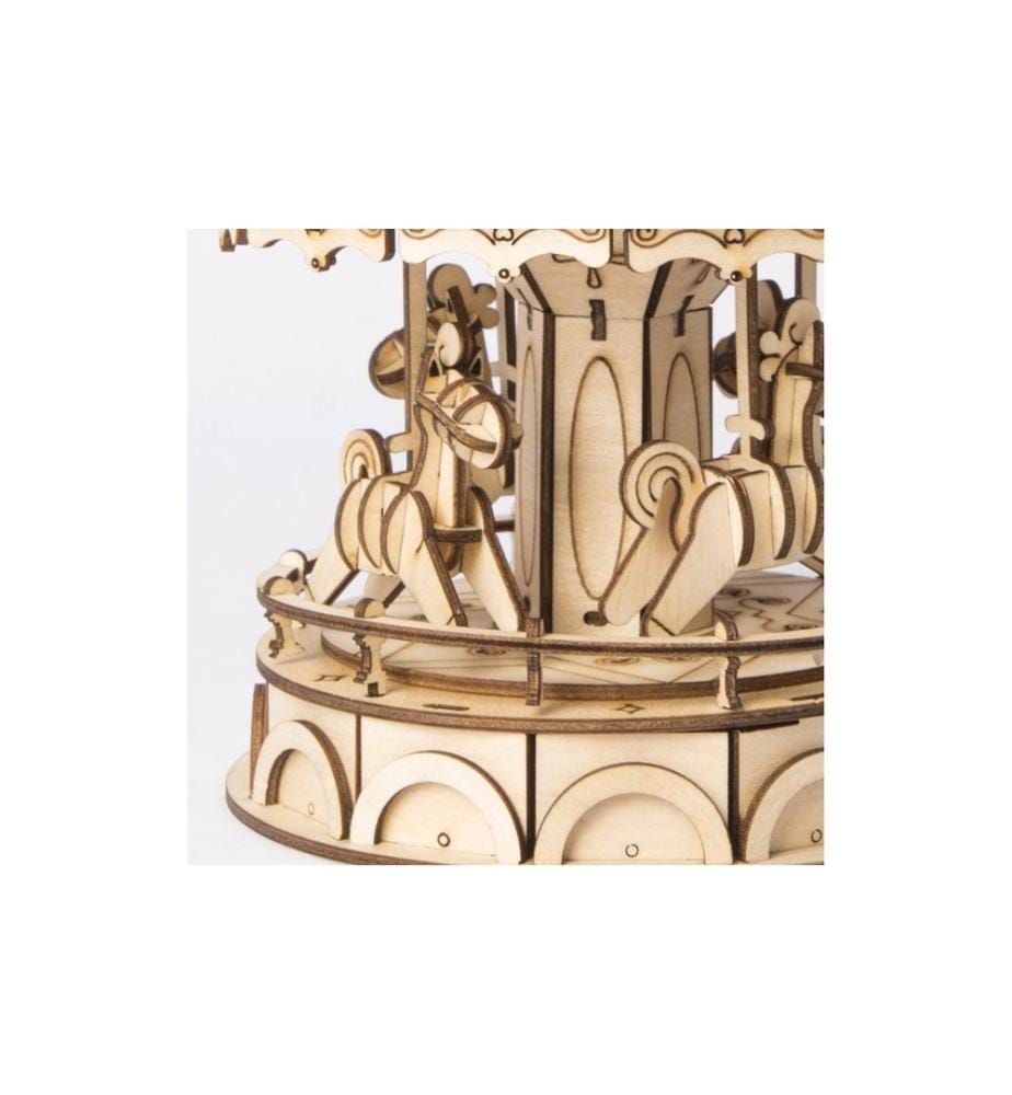 Rolife Bausatz Merry-Go-Round 3D Holzpuzzle Karussell 174 Teile