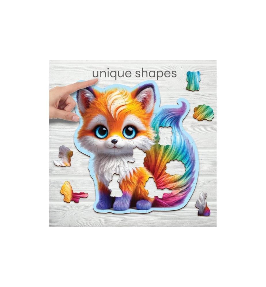 Wooden City Puzzle en bois Renard mignon M 50 pièces
