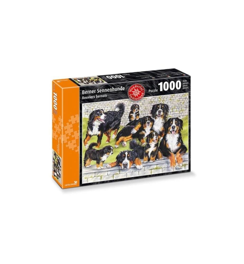 Carta.Media Puzzle Berner Sennenhunde 1000 Teile