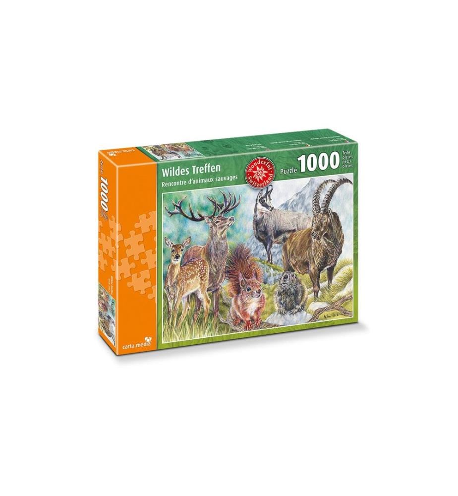 Carta.Media Puzzle Wildes Treffen 1000 Teile