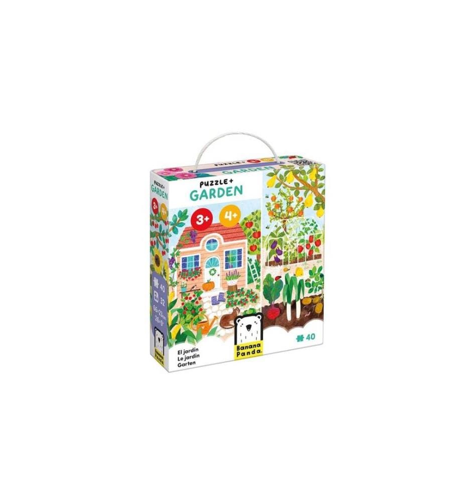 Puzzle Banana Panda + Jardin Puzzle carton 40 pièces
