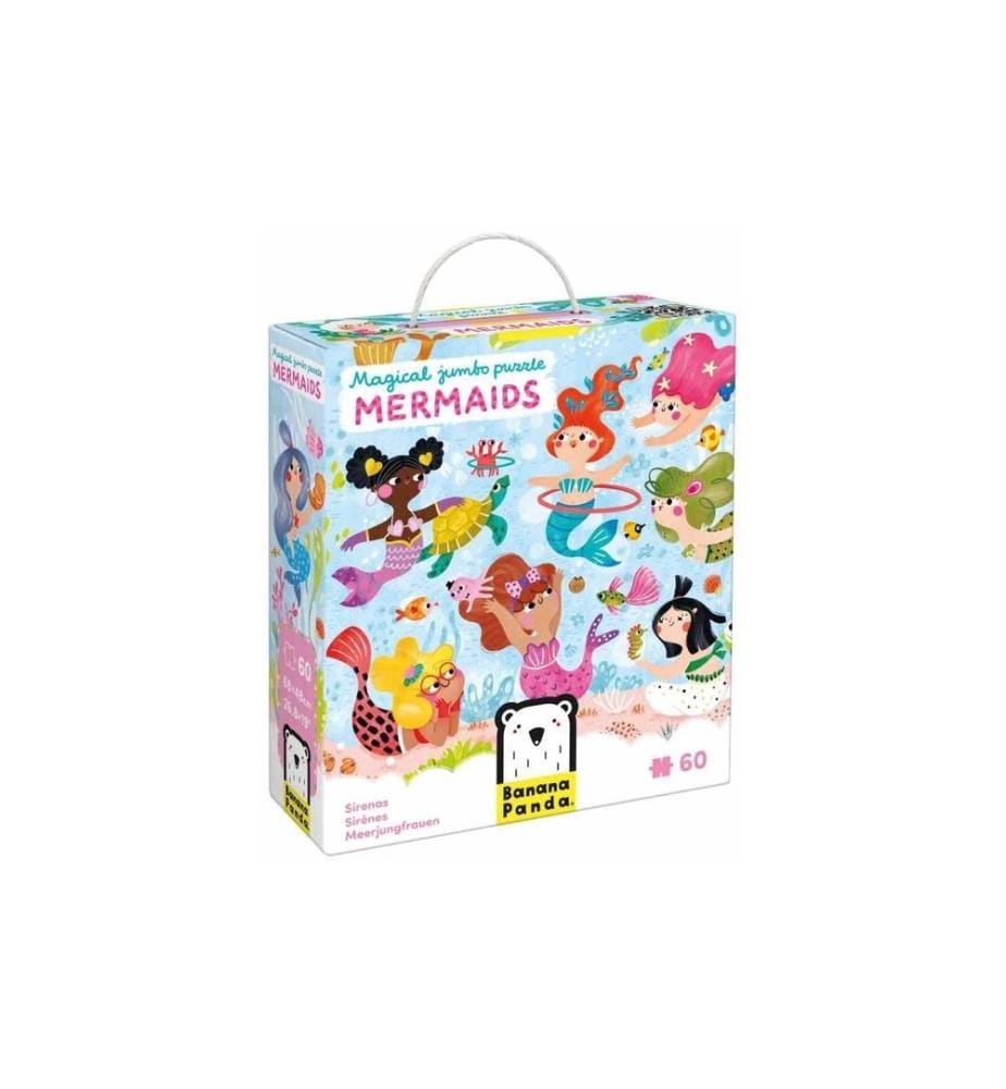 Banana Panda Puzzle Magique Jumbo Sirènes Carton 60 pièces