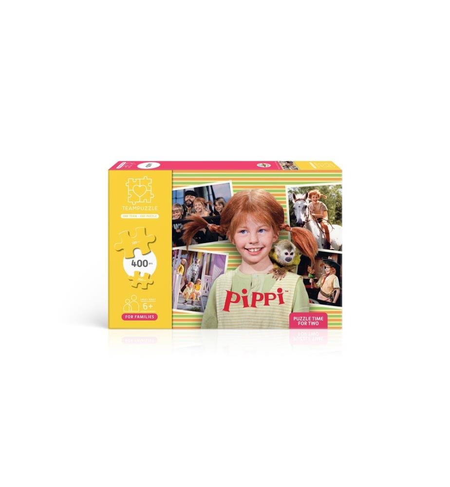 Teampuzzle Puzzle Pippi Langstrumpf inklusive 2 Poster und 2 Beutel