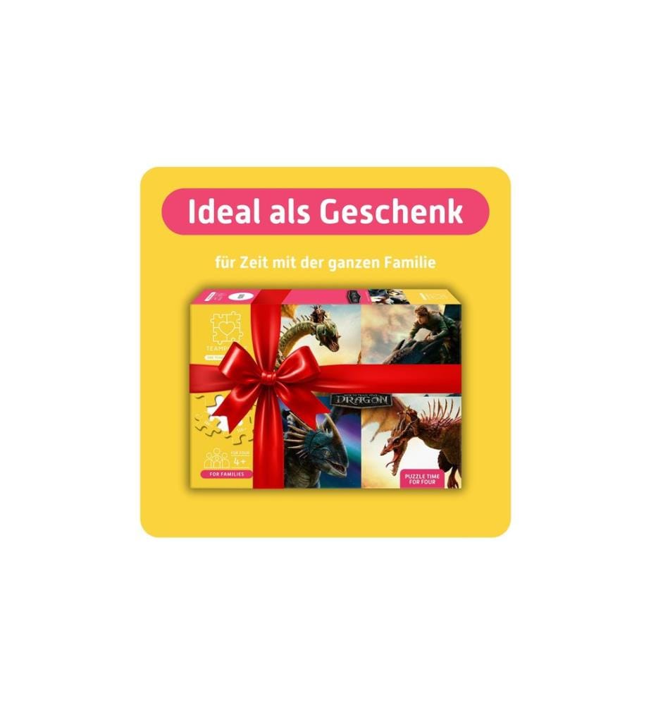 Teampuzzle Apprivoiser les dragons facilement 600 pièces 68.6 x 48.3 cm