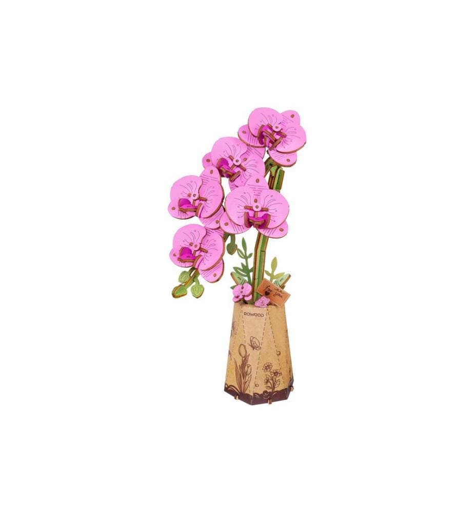 Rowood Bausatz Purple Moth Orchid 3D-Holzpuzzle Modellbausatz