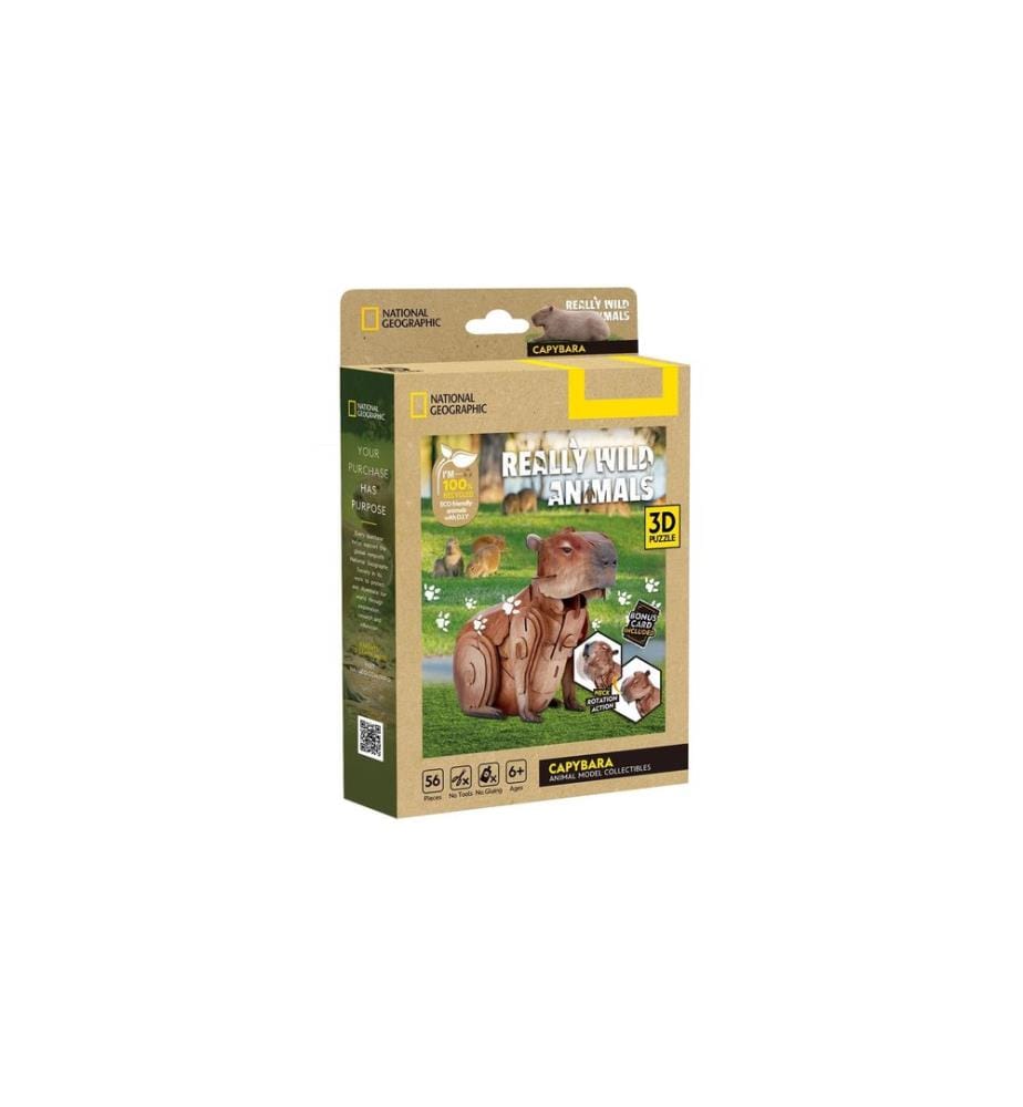CubicFun Puzzle Wasserschwein 3D, 56 Teile