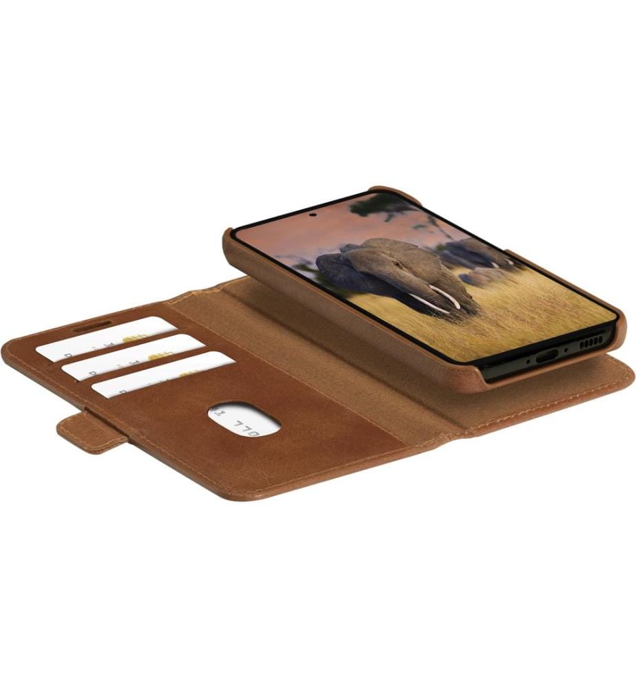 DBRAMANTE1928 - Book Cover Lynge Galaxy S24 Ultra Tan