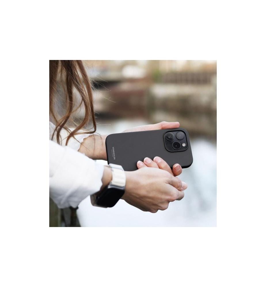 Vonmählen - Coque arrière Eco Silicone iPhone 15 Pro Black
