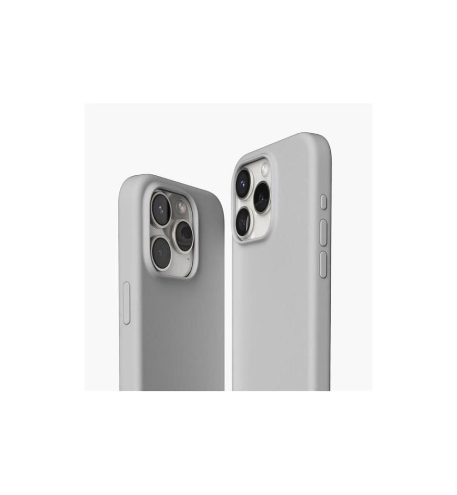 Vonmählen - Coque arrière Eco Silicone iPhone 15 Pro Max Light Gray