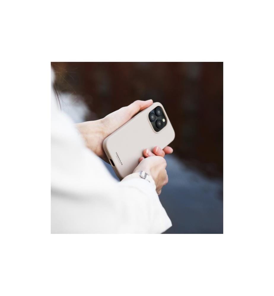 Vonmählen - Coque arrière Eco Silicone iPhone 15 Cream