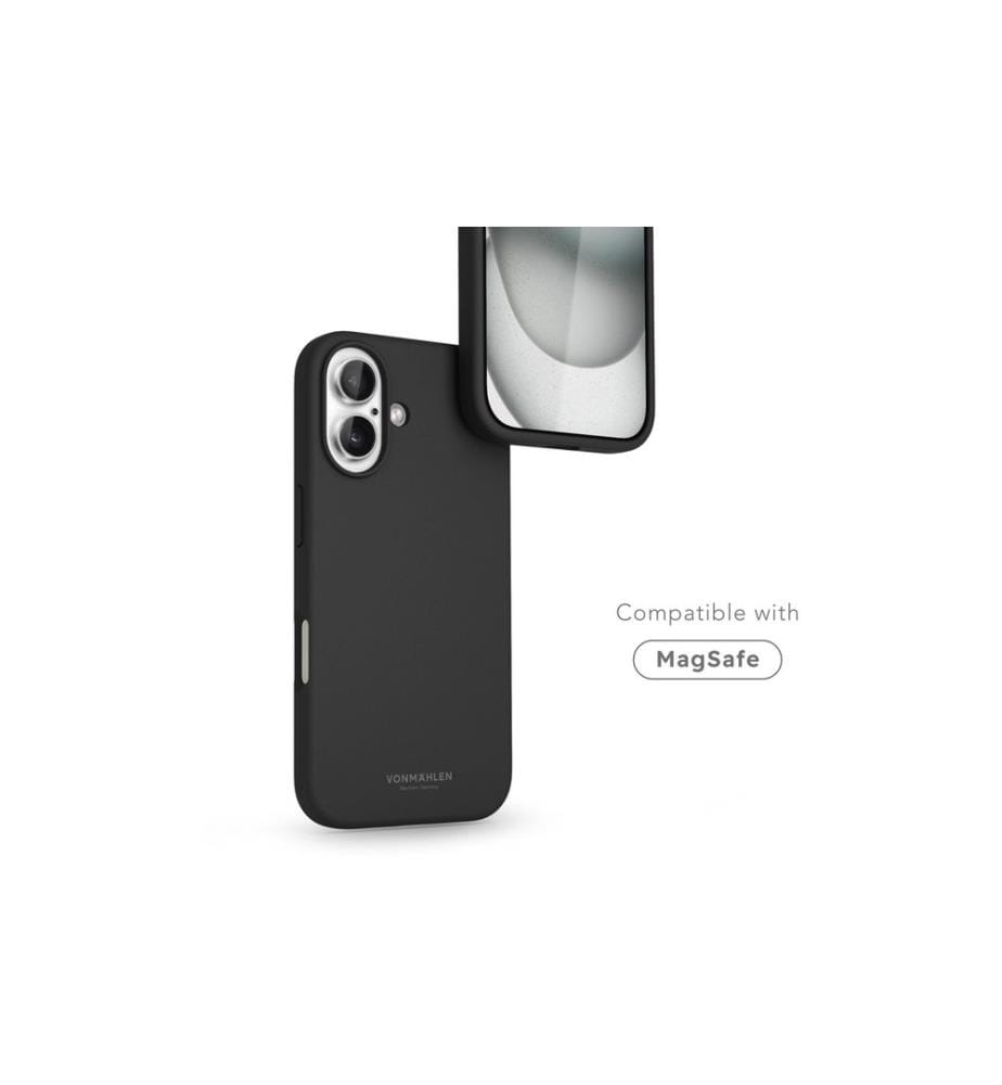 Vonmählen - Coque arrière Soft Silicone iPhone 16 Black