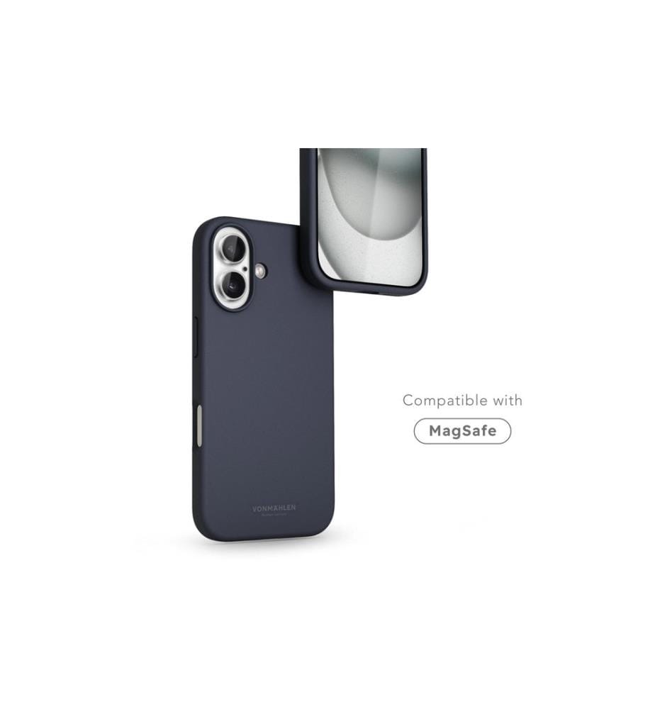 Vonmählen - Coque arrière Soft Silicone iPhone 16 Plus Navy