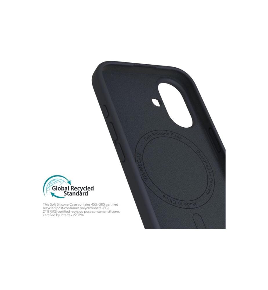 Vonmählen - Coque arrière Soft Silicone iPhone 16 Plus Navy