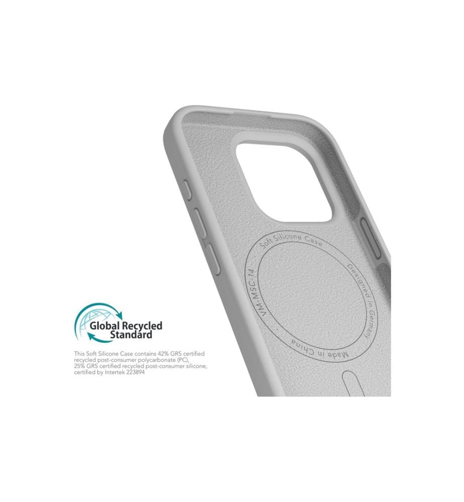 Vonmählen - Back Cover Soft Silicone iPhone 16 Pro Light Gray
