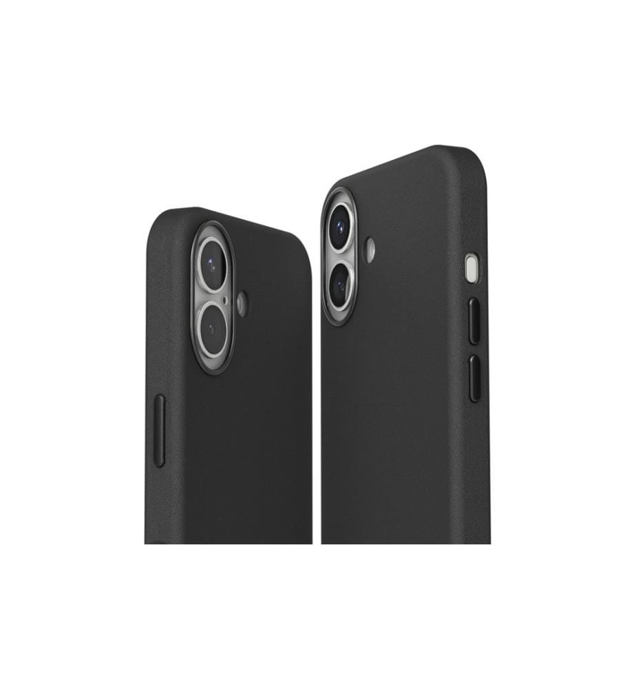 Vonmählen - Coque arrière Like Leather iPhone 16 Plus Noir