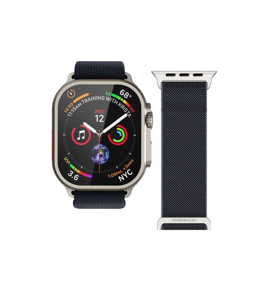 Vonmählen - Bracelet Classic Nylon Loop Apple Watch 42/44/45/49 mm Navy
