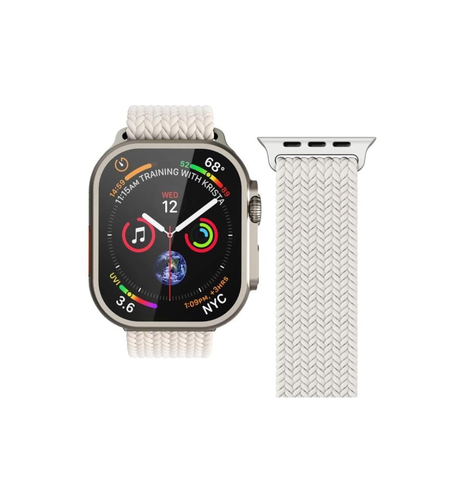 Vonmählen - Bracelet Woven Loop Apple Watch 42/44/45/49 mm Cream