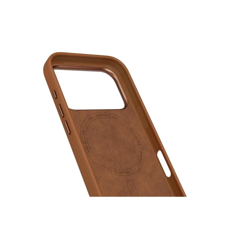 Vonmählen - Coque arrière Like Leather iPhone 17 Pro Max Black
