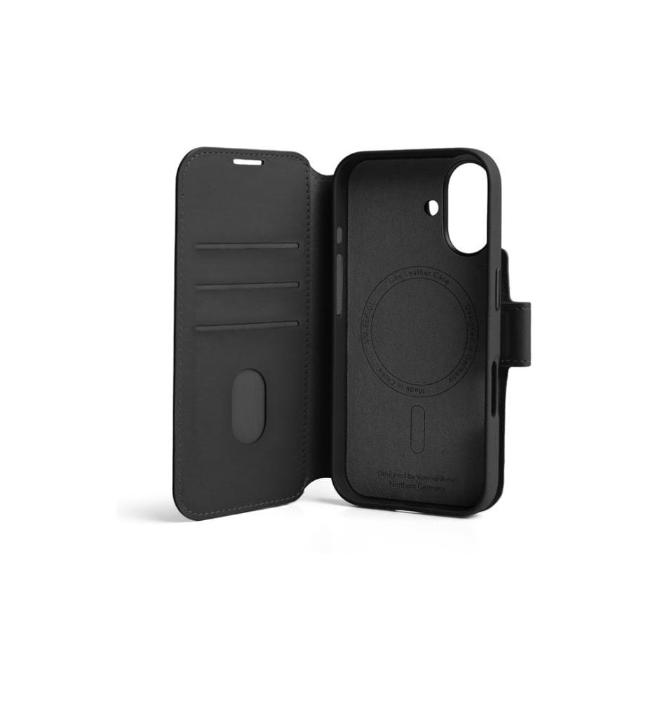 Vonmählen - Book Cover Vegan Leather iPhone 17 Brown