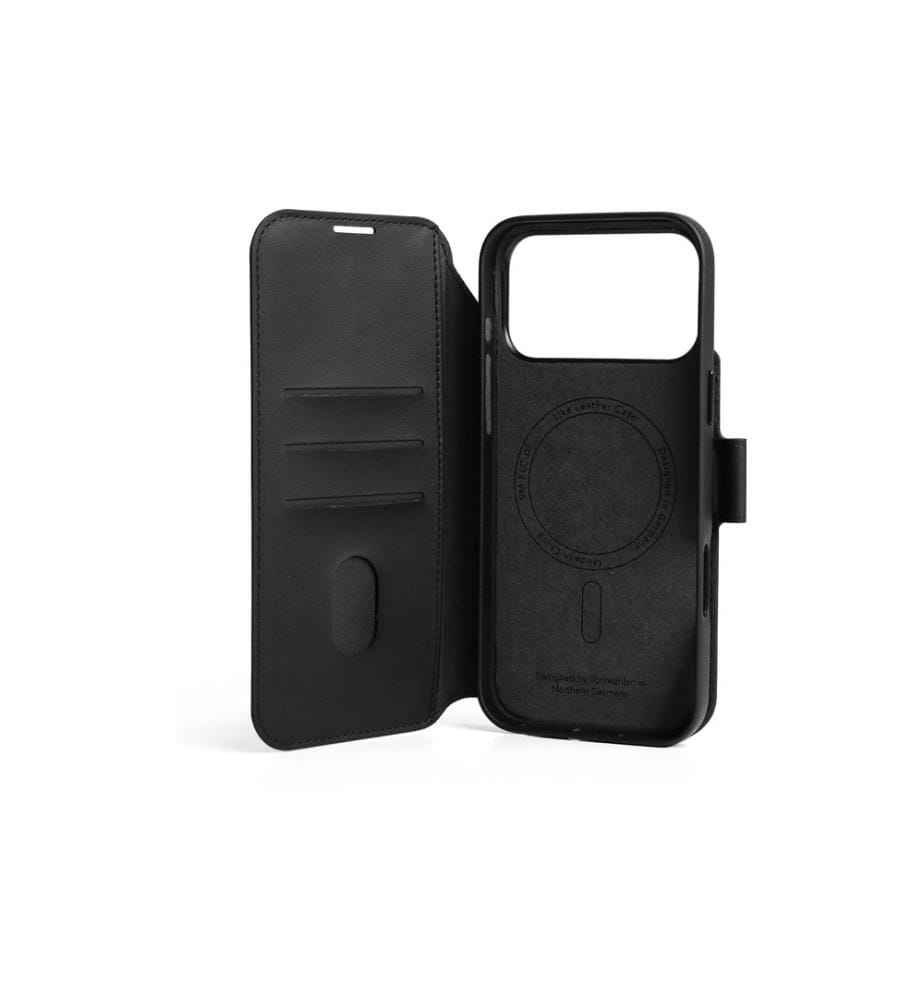 Vonmählen - Book Cover Vegan Leather iPhone 17 Pro Max Brown