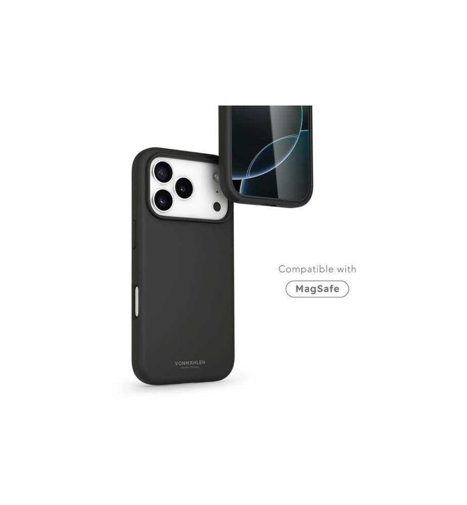 Vonmählen - Coque arrière Soft Silicone iPhone 17 Pro Max Black