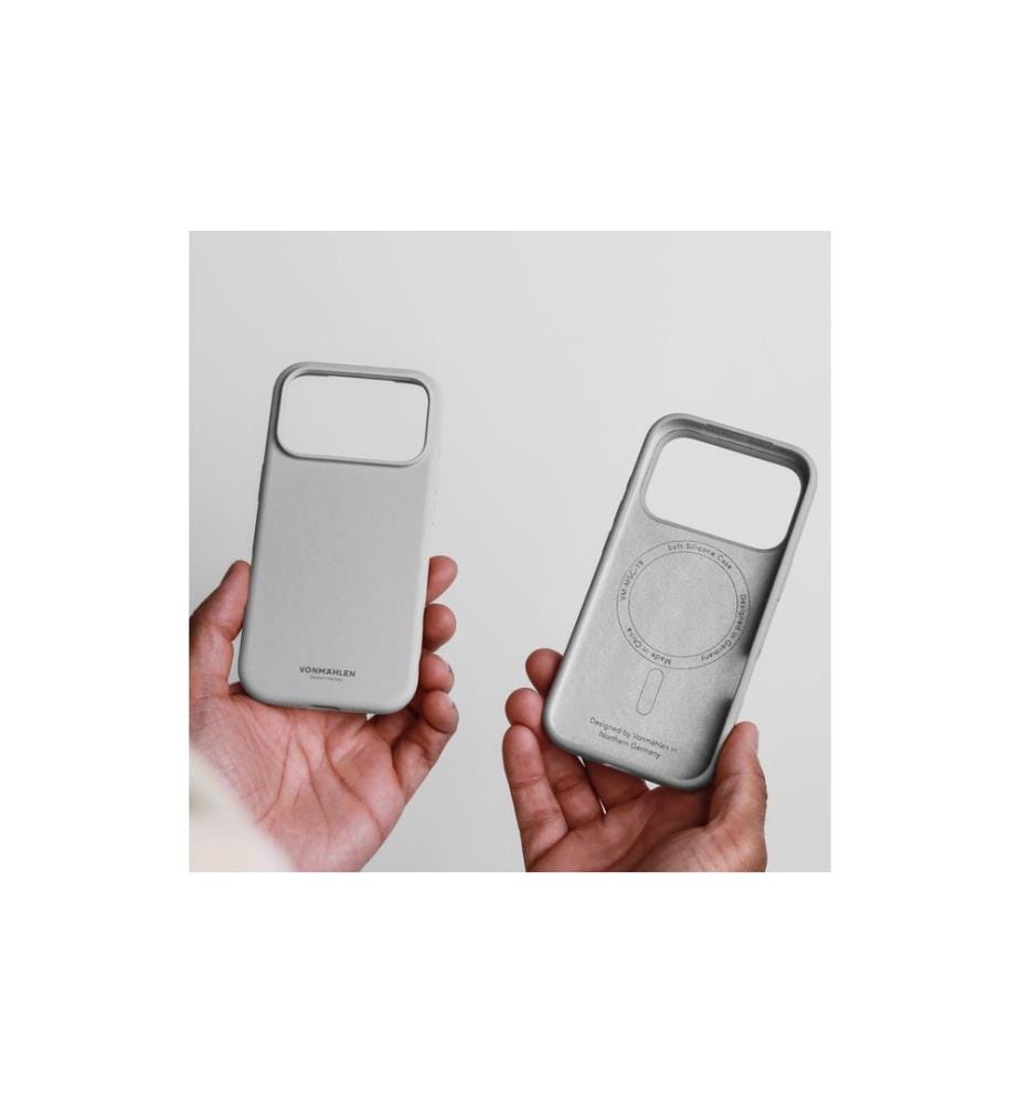 Vonmählen - Coque arrière Soft Silicone iPhone 17 Pro Light Gray