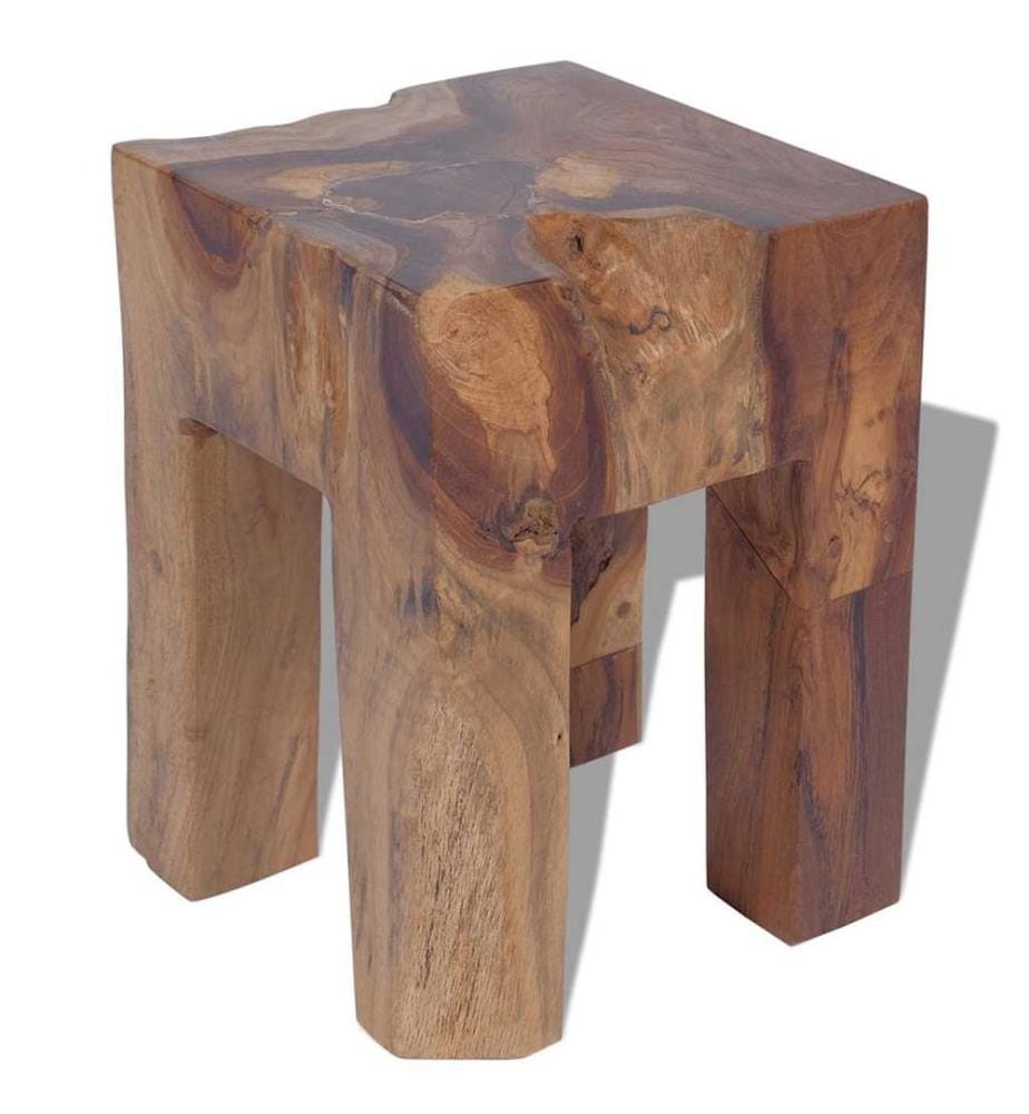 Hocker Massivholz Teak