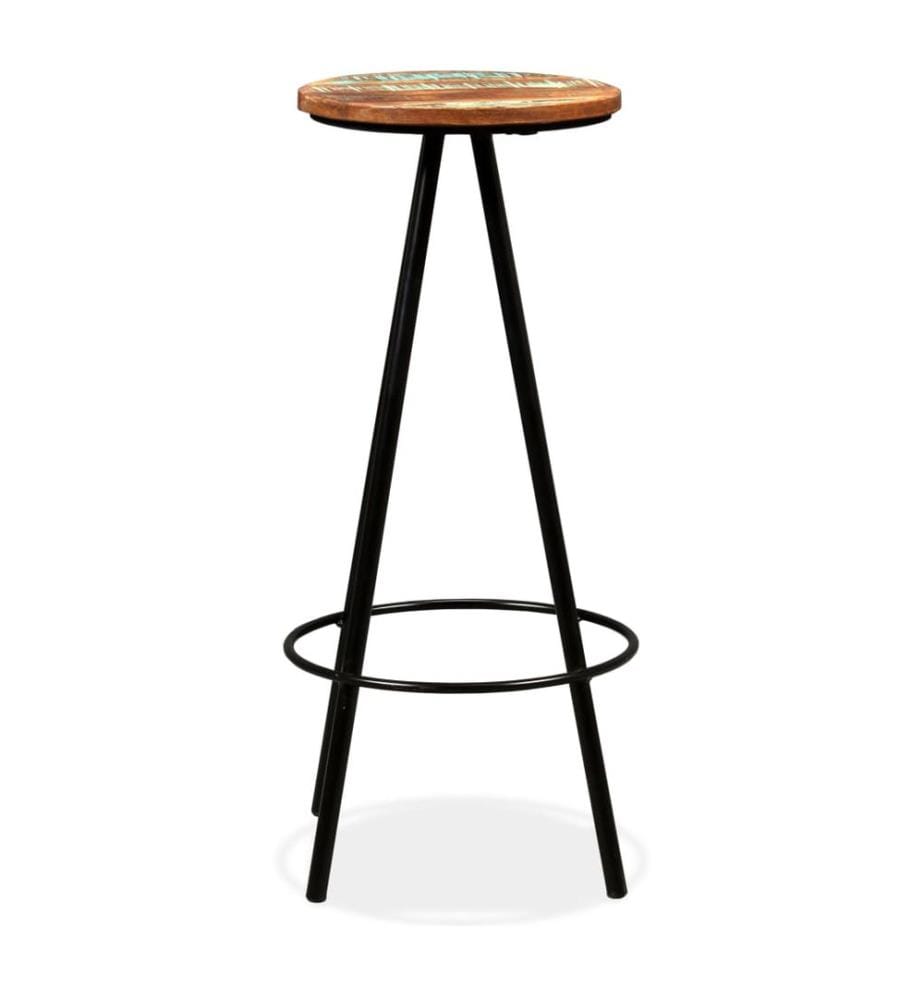 Barhocker 4 Stk. Massives Altholz