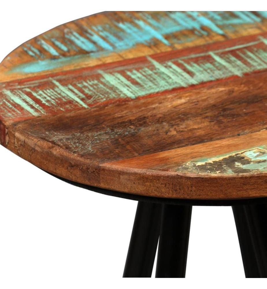Barhocker 4 Stk. Massives Altholz