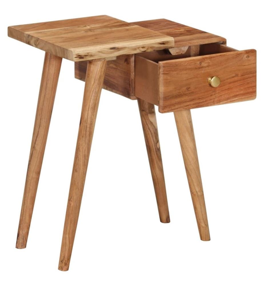 Table de chevet Bois d'acacia massif 45 x 32 x 55 cm