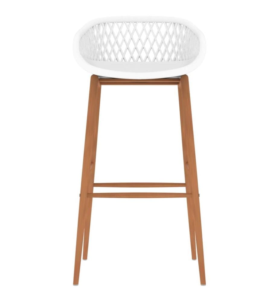 Barhocker 2 Stk. Weiss