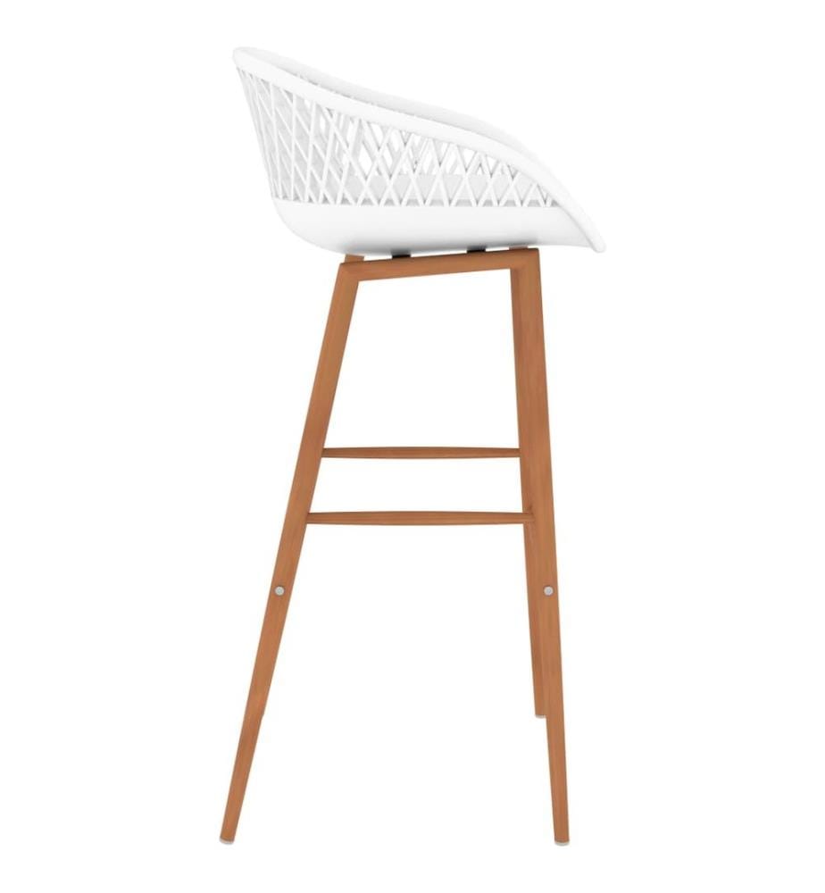 Barhocker 2 Stk. Weiss