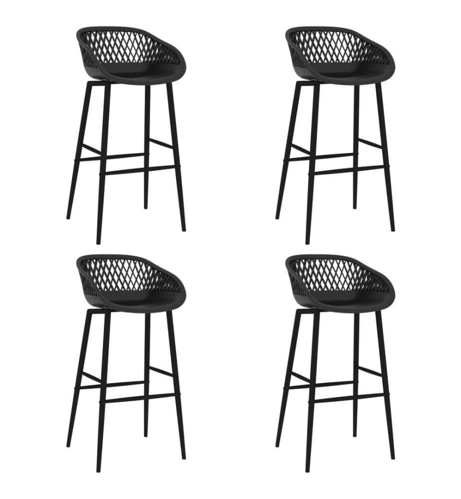 Barhocker 4 Stk. Schwarz