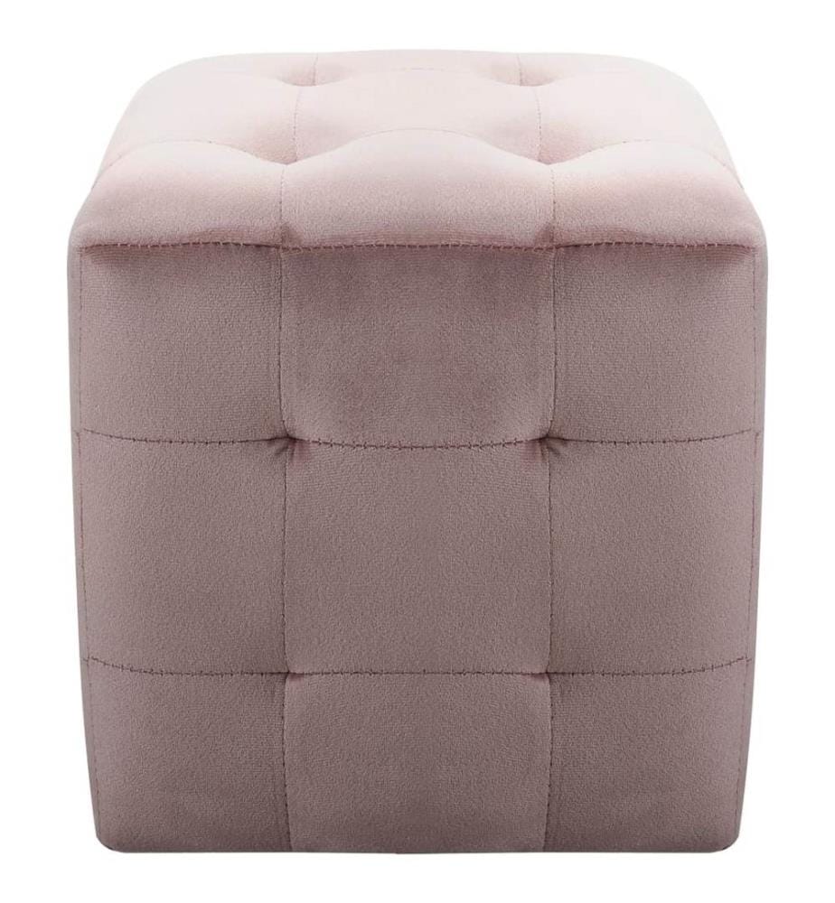 Nachttische 2 Stk. Rosa 30×30×30 cm Samtstoff