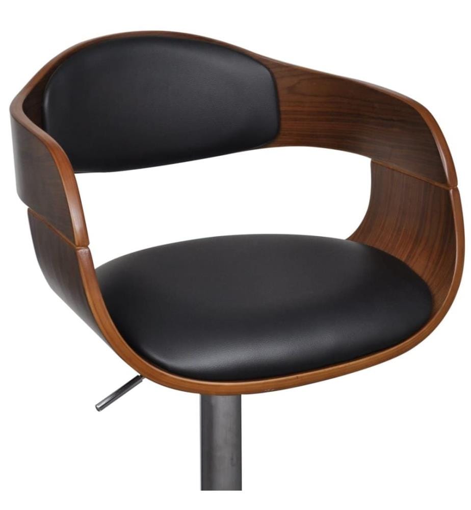 Barhocker 2 Stk. Bugholz und Kunstleder